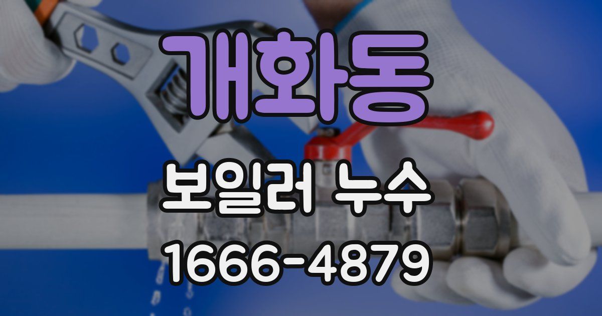 개화동 보일러 누수