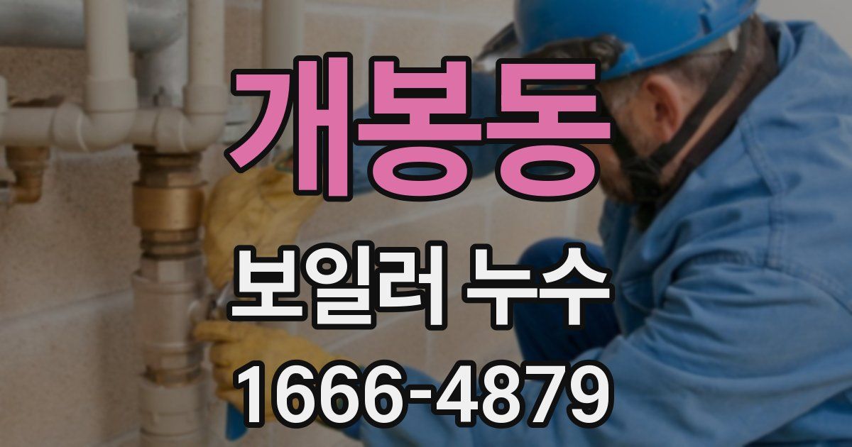 개봉동 보일러 누수