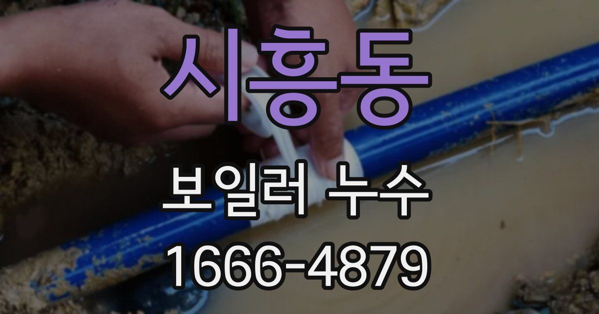 시흥동 보일러 누수