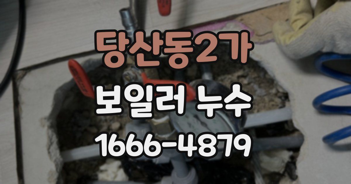 당산동2가 보일러 누수
