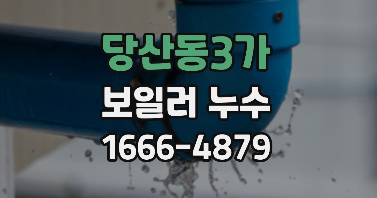 당산동3가 보일러 누수
