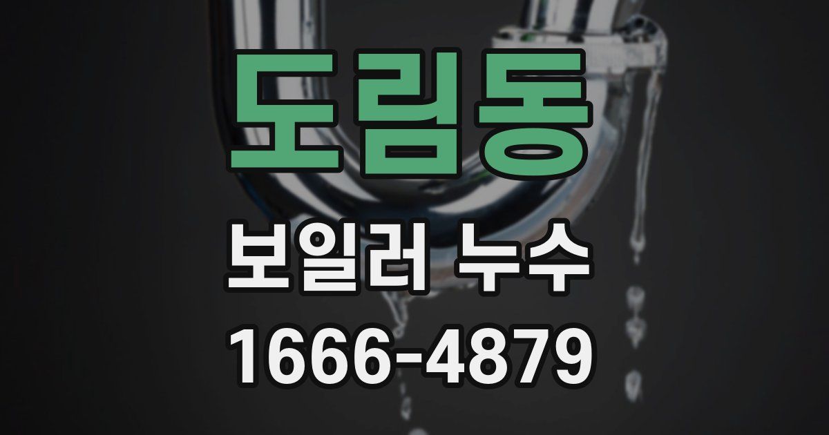 도림동 보일러 누수