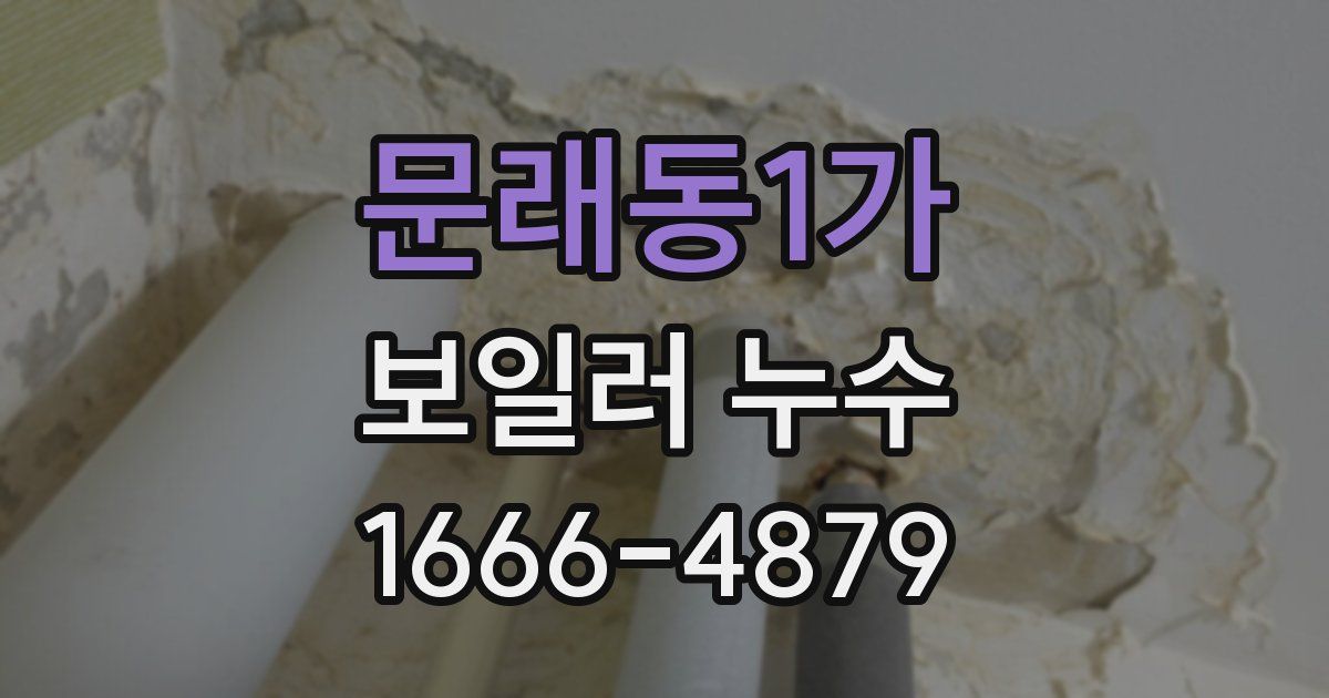문래동1가 보일러 누수