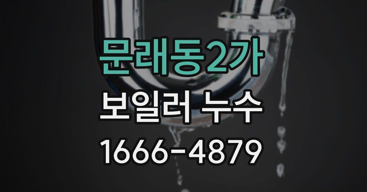 문래동2가 보일러 누수