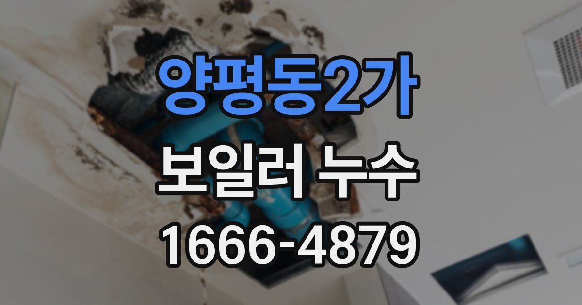 양평동2가 보일러 누수