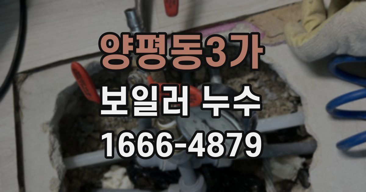 양평동3가 보일러 누수