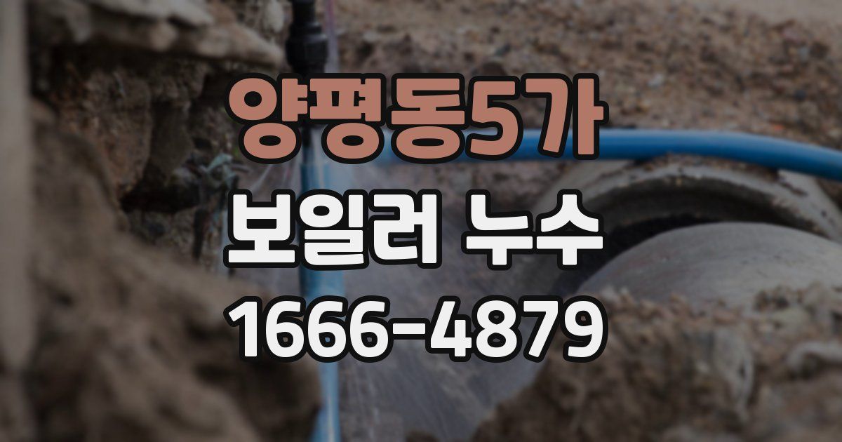 양평동5가 보일러 누수