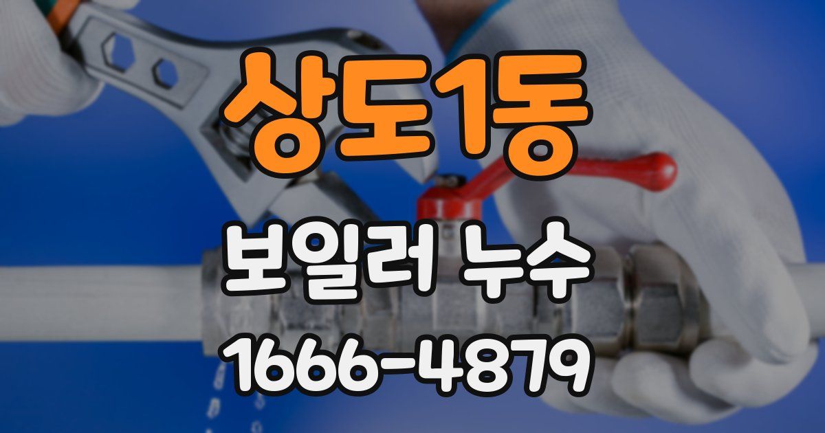 상도1동 보일러 누수