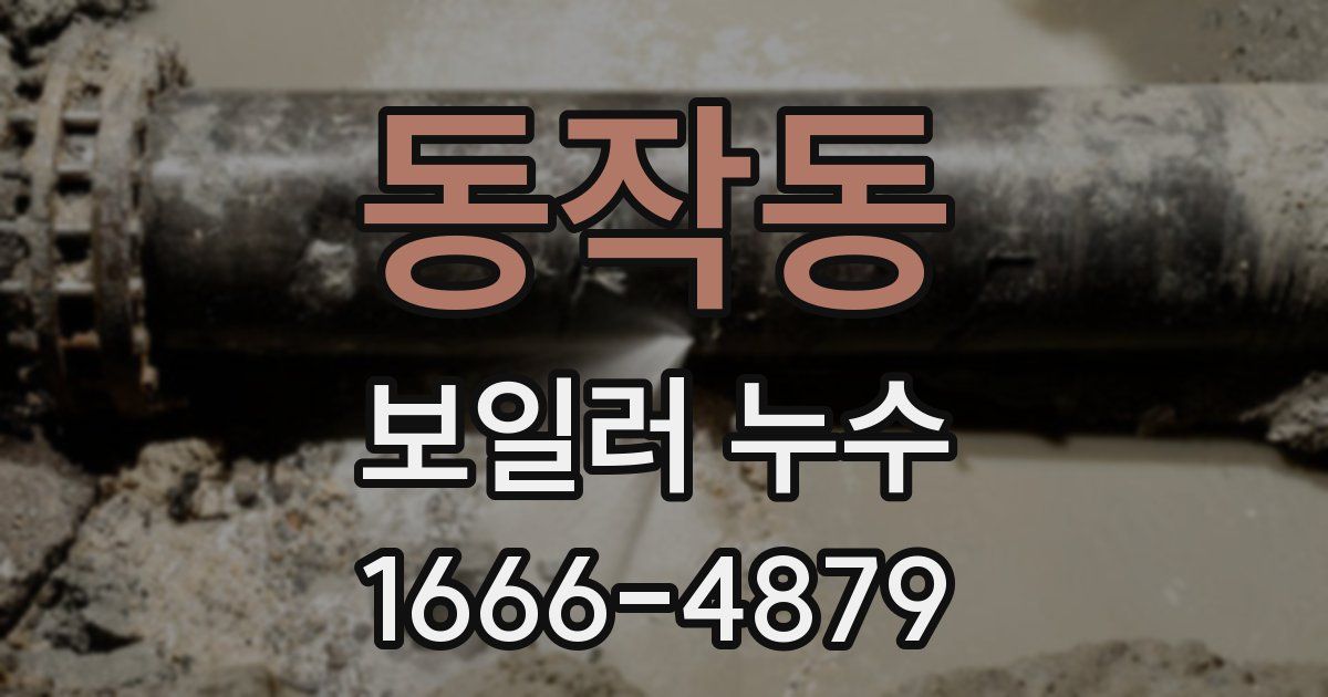 동작동 보일러 누수