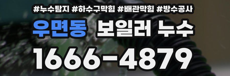 우면동 보일러 누수