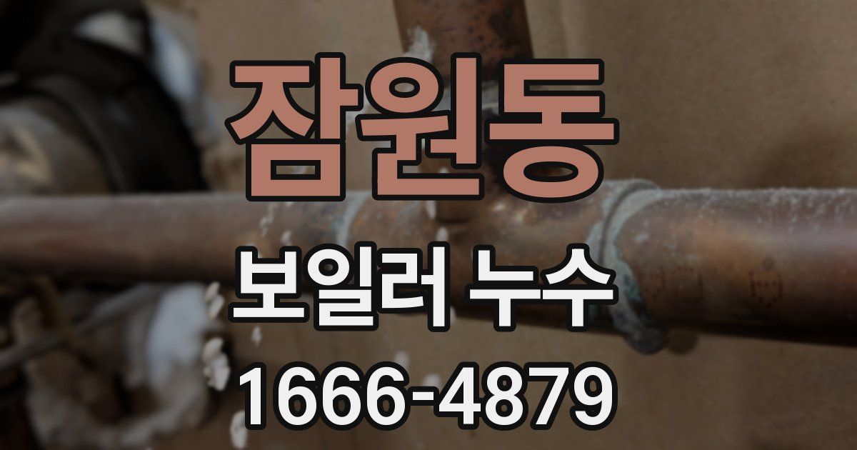 잠원동 보일러 누수