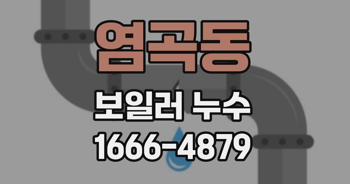 염곡동 보일러 누수