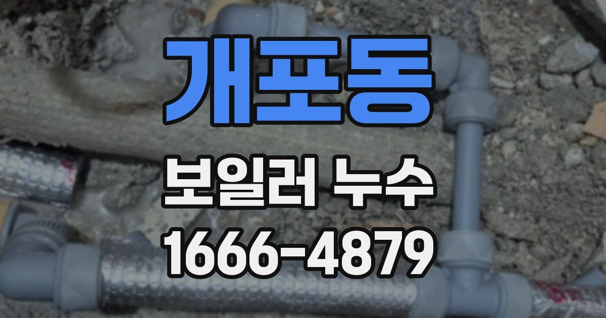 개포동 보일러 누수