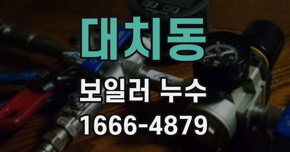 대치동 보일러 누수