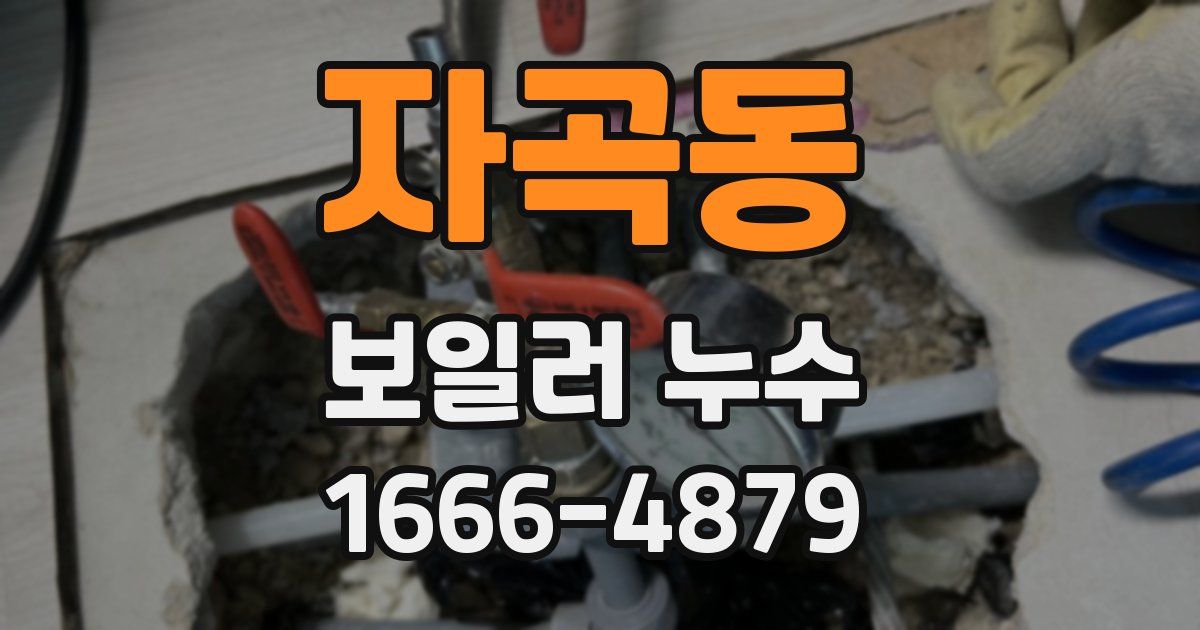 자곡동 보일러 누수