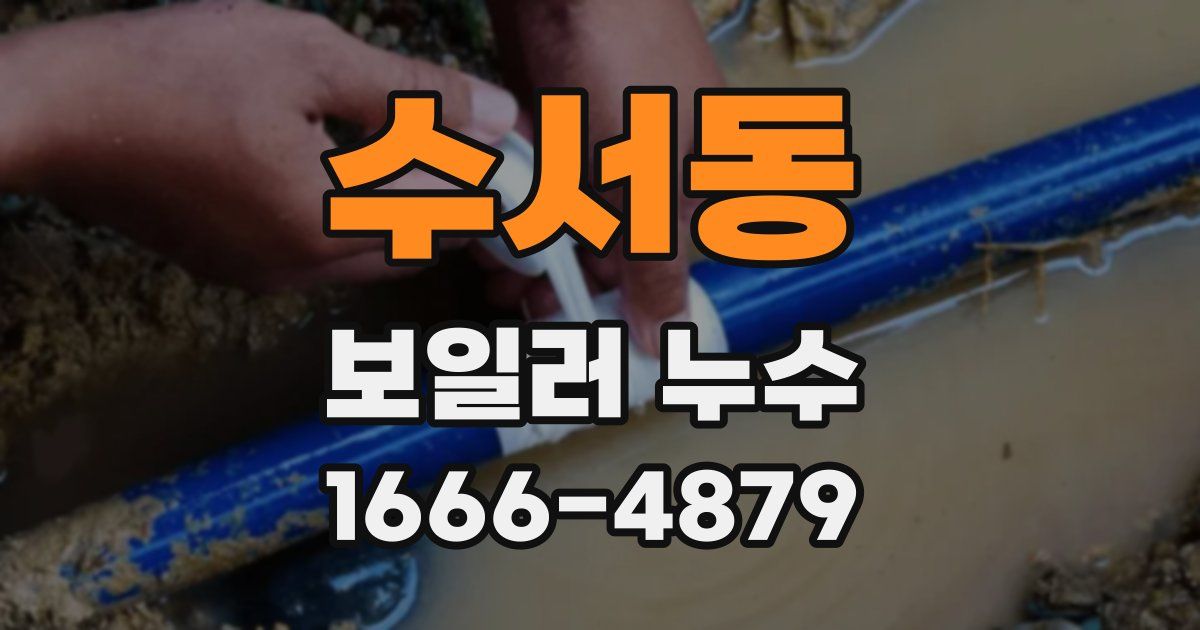 수서동 보일러 누수