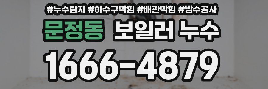 문정동 보일러 누수