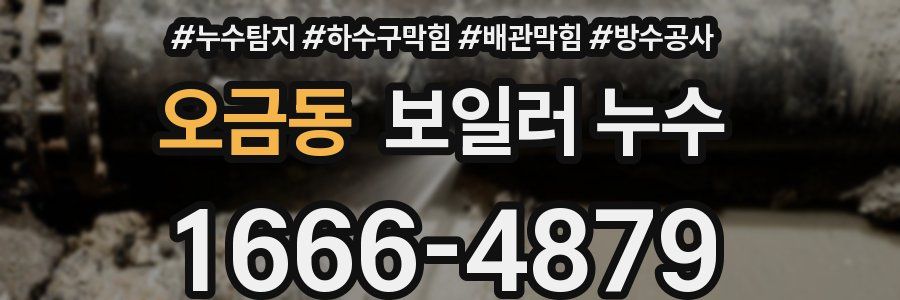 오금동 보일러 누수