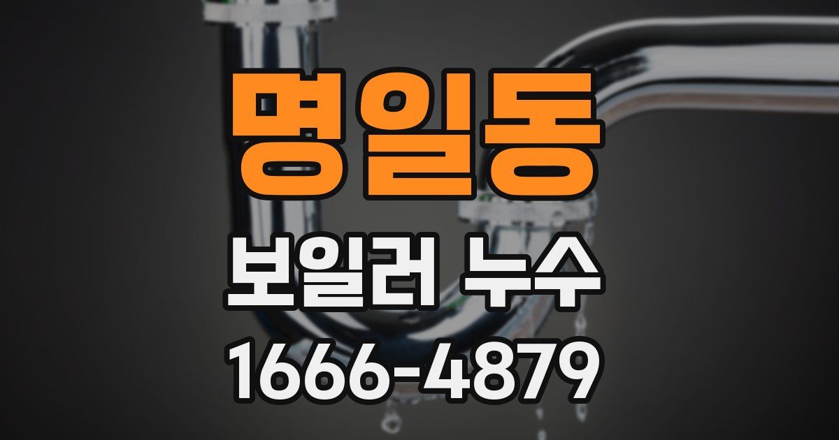 명일동 보일러 누수