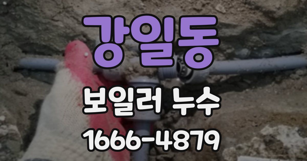 강일동 보일러 누수