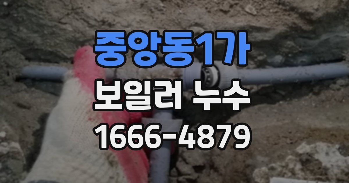 중앙동1가 보일러 누수