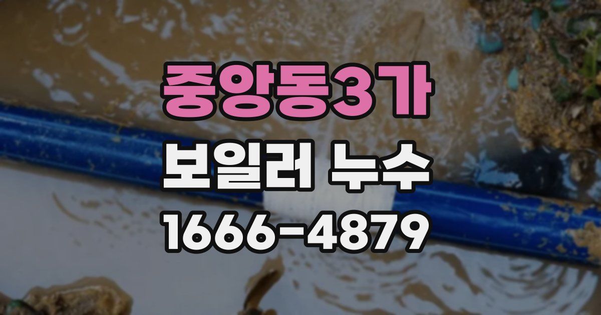 중앙동3가 보일러 누수