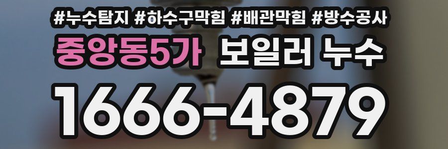 중앙동5가 보일러 누수