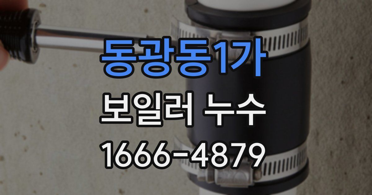동광동1가 보일러 누수