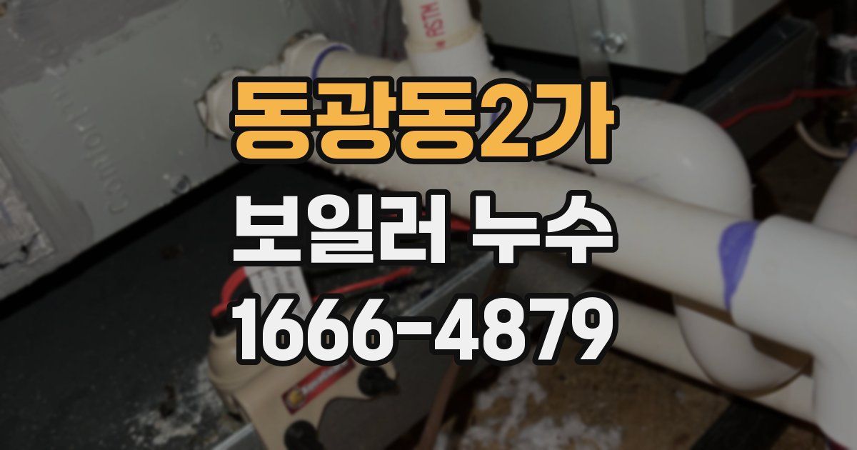 동광동2가 보일러 누수