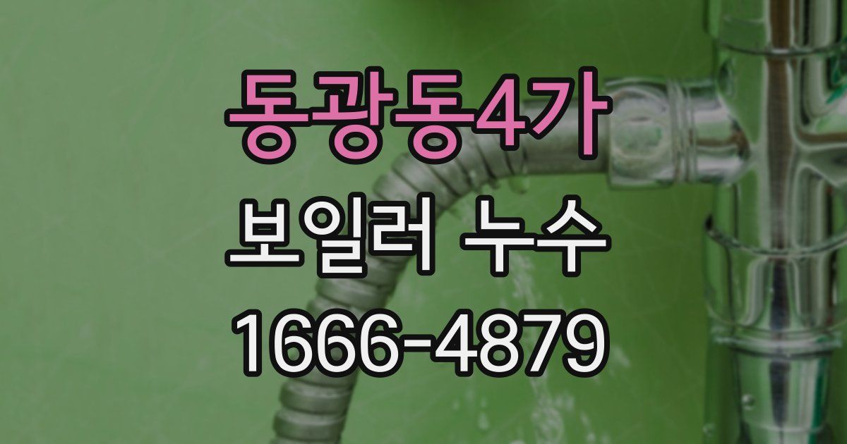동광동4가 보일러 누수