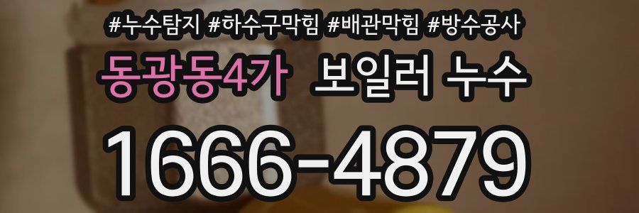 동광동4가 보일러 누수