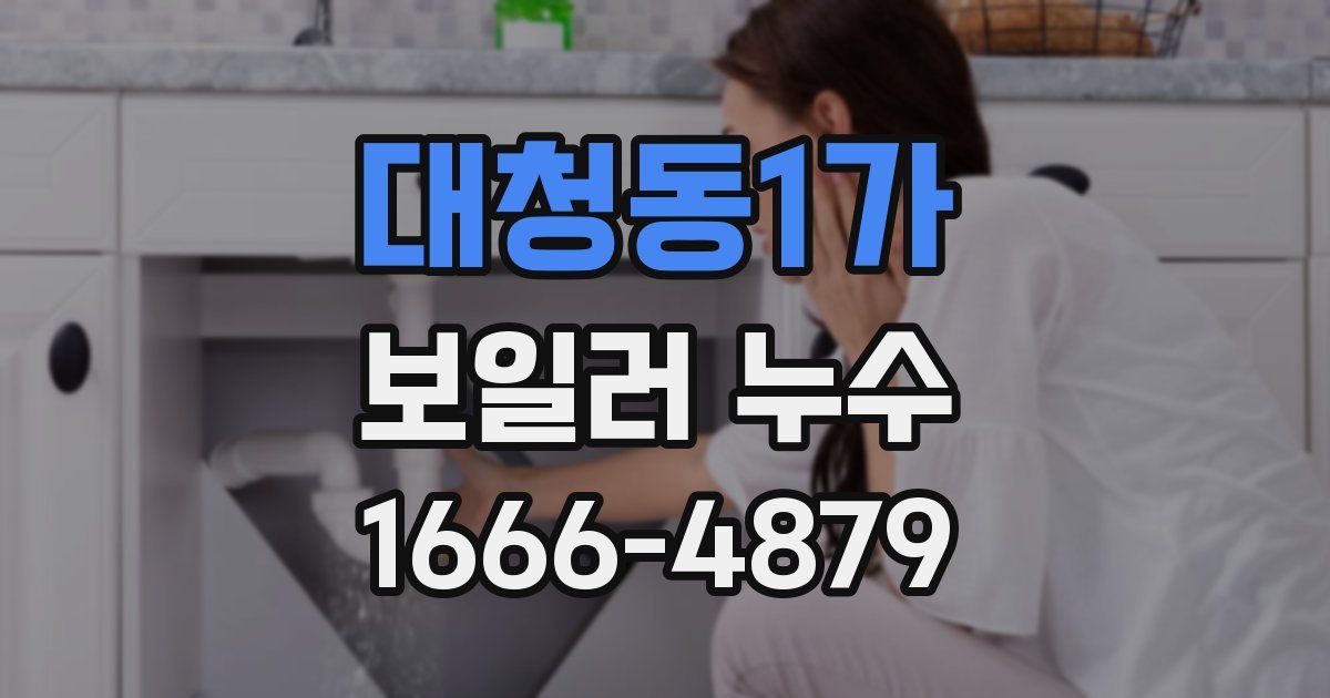 대청동1가 보일러 누수