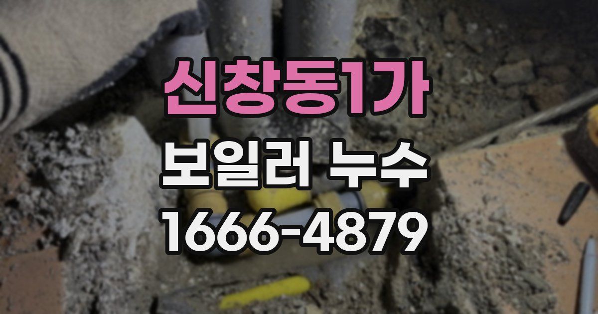 신창동1가 보일러 누수