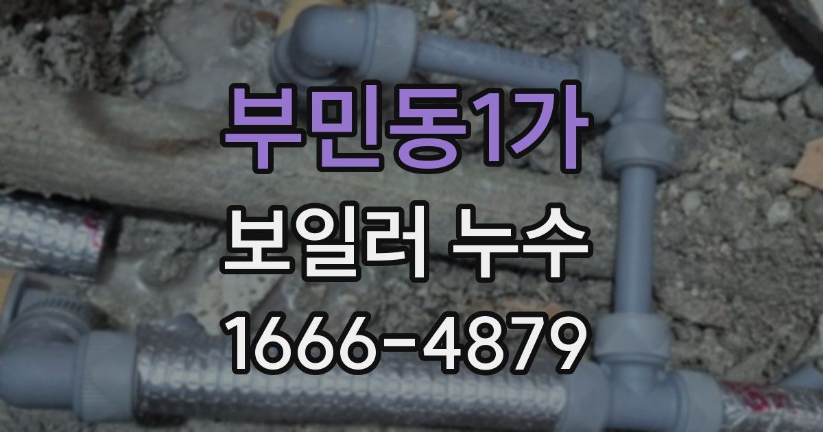 부민동1가 보일러 누수
