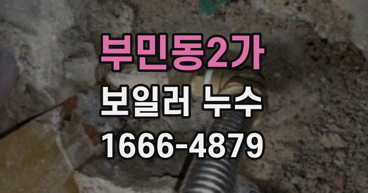 부민동2가 보일러 누수