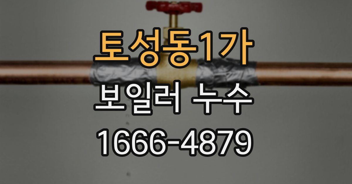 토성동1가 보일러 누수