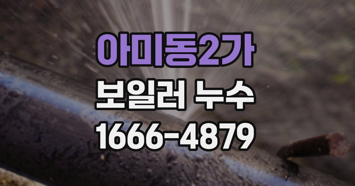 아미동2가 보일러 누수