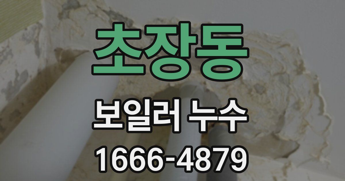 초장동 보일러 누수