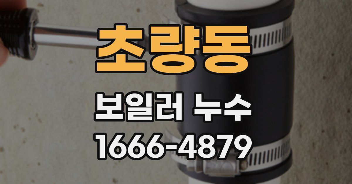초량동 보일러 누수