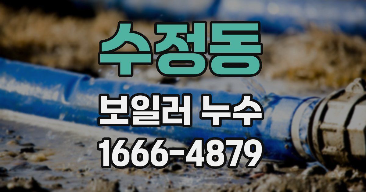 수정동 보일러 누수