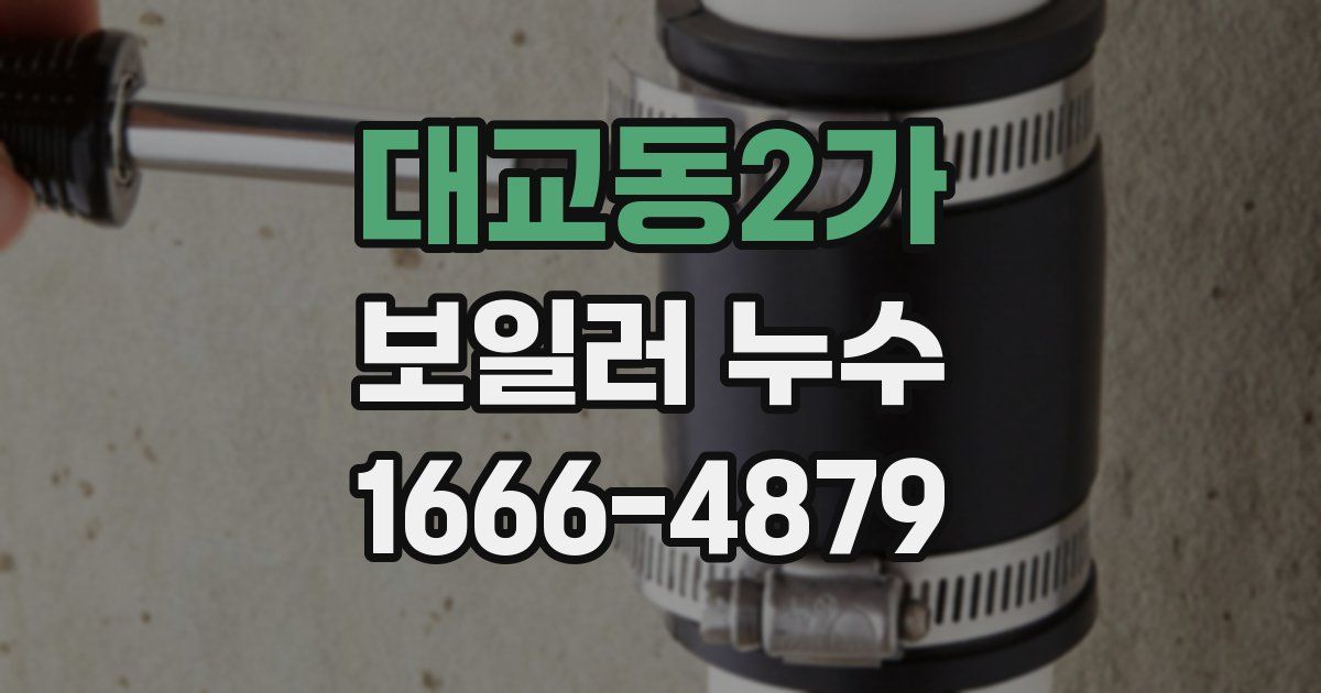 대교동2가 보일러 누수