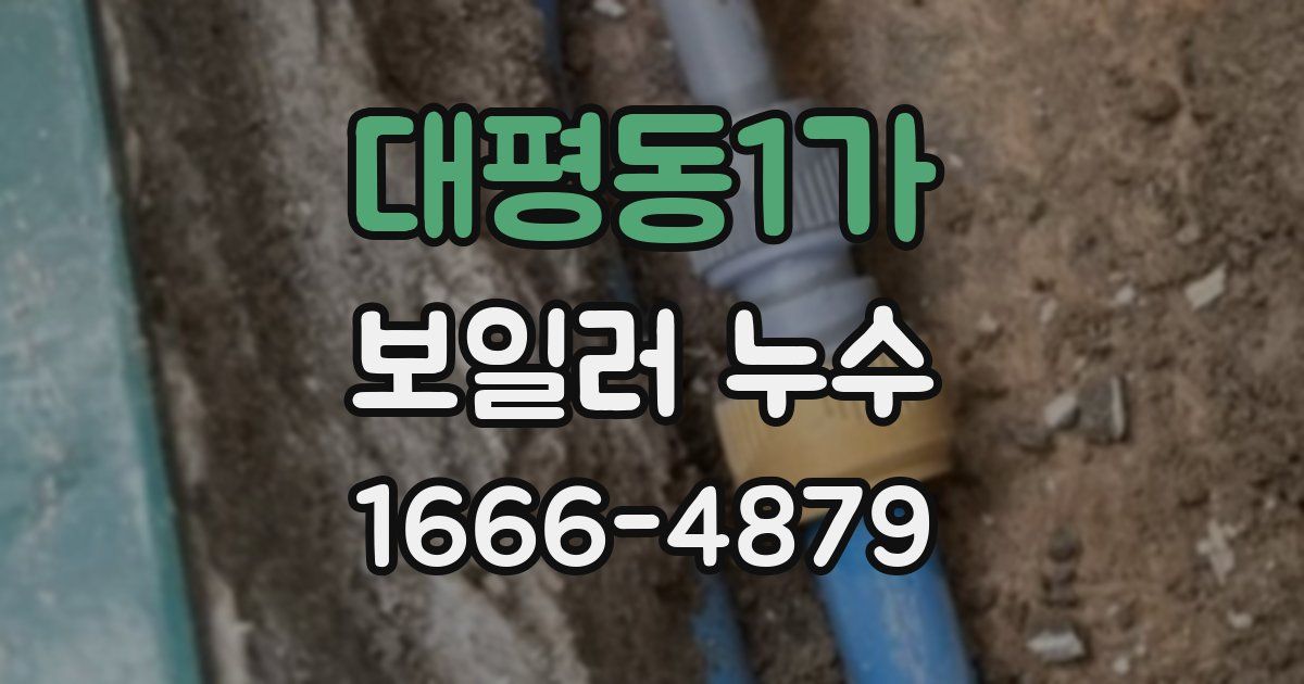 대평동1가 보일러 누수
