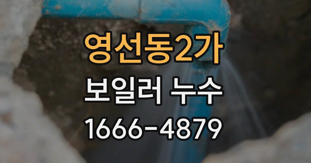 영선동2가 보일러 누수