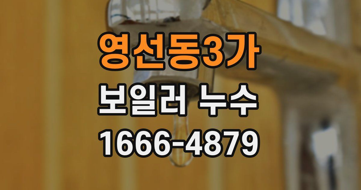 영선동3가 보일러 누수