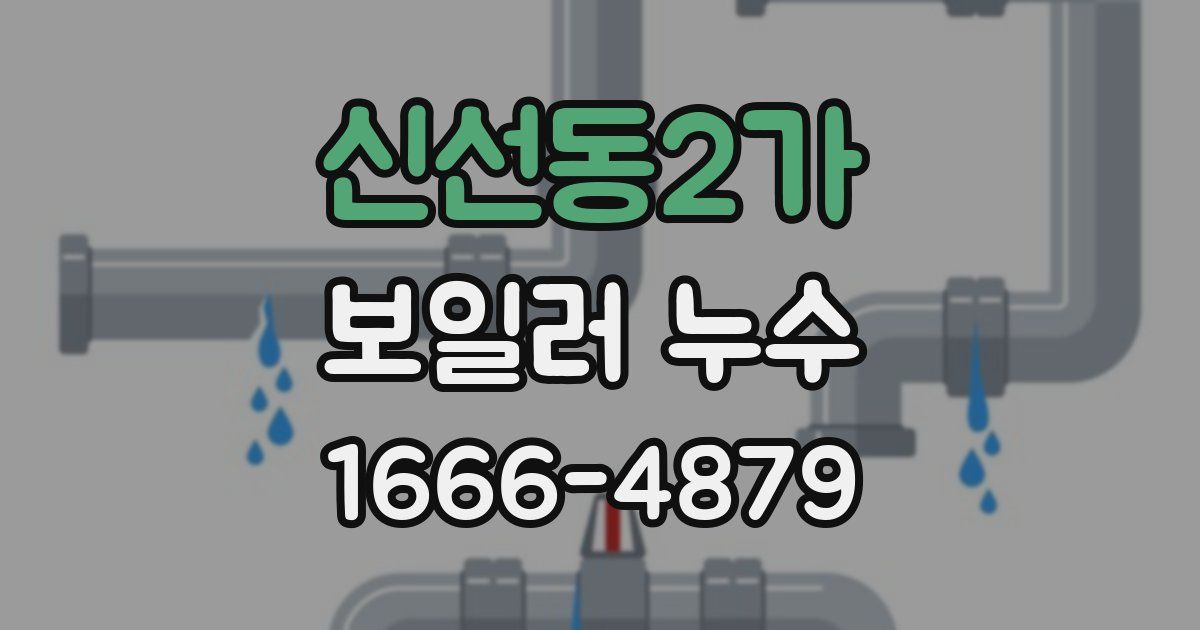 신선동2가 보일러 누수