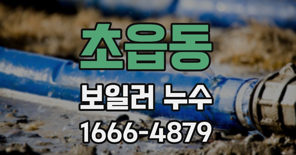 초읍동 보일러 누수