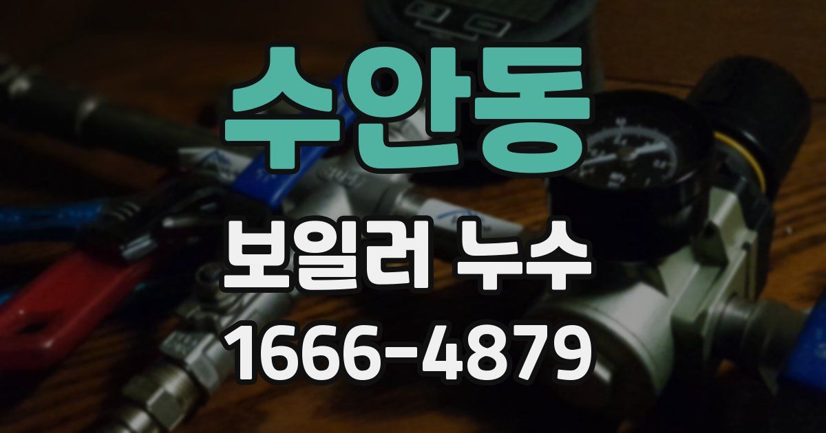 수안동 보일러 누수
