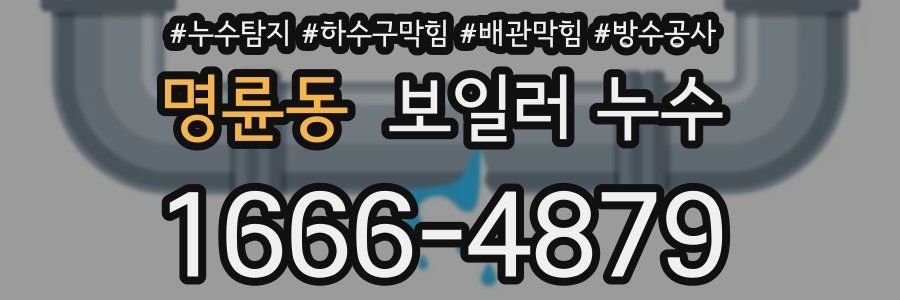명륜동 보일러 누수