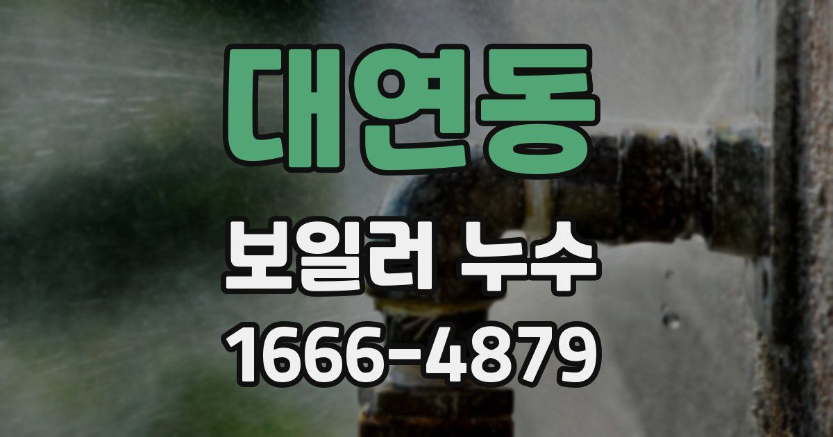 대연동 보일러 누수