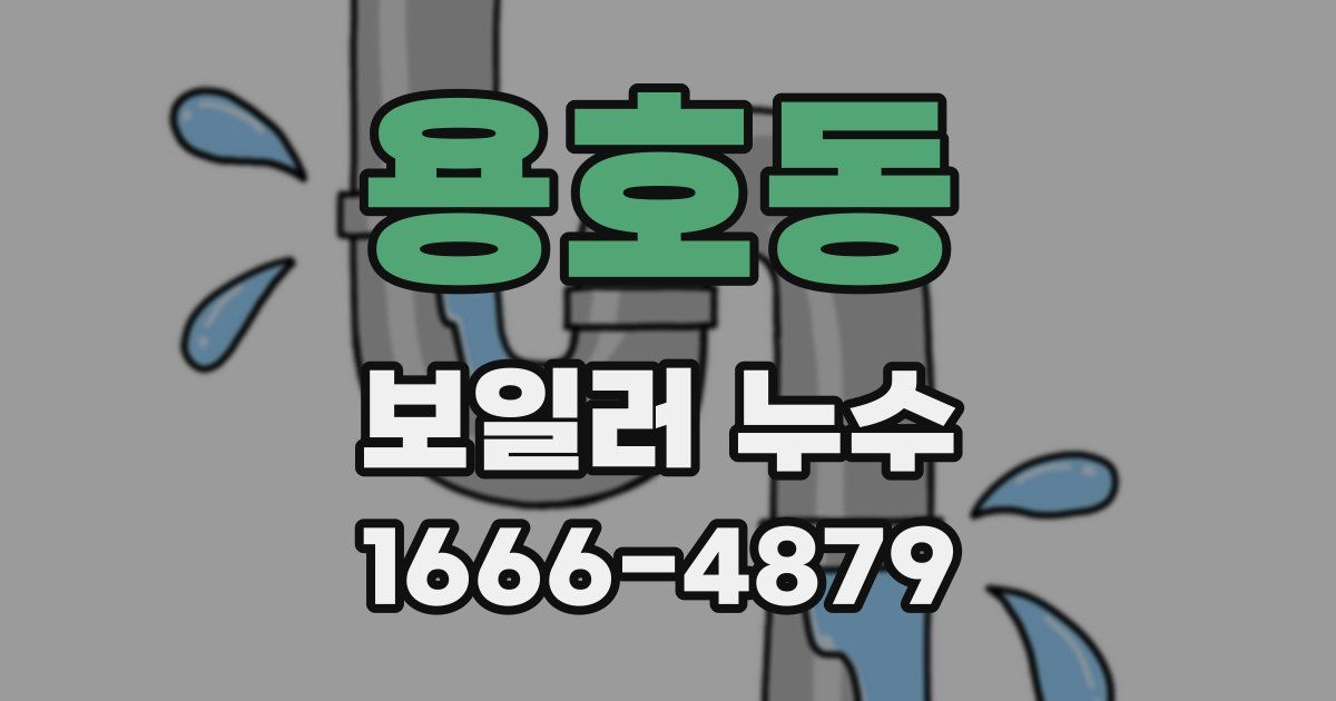 용호동 보일러 누수